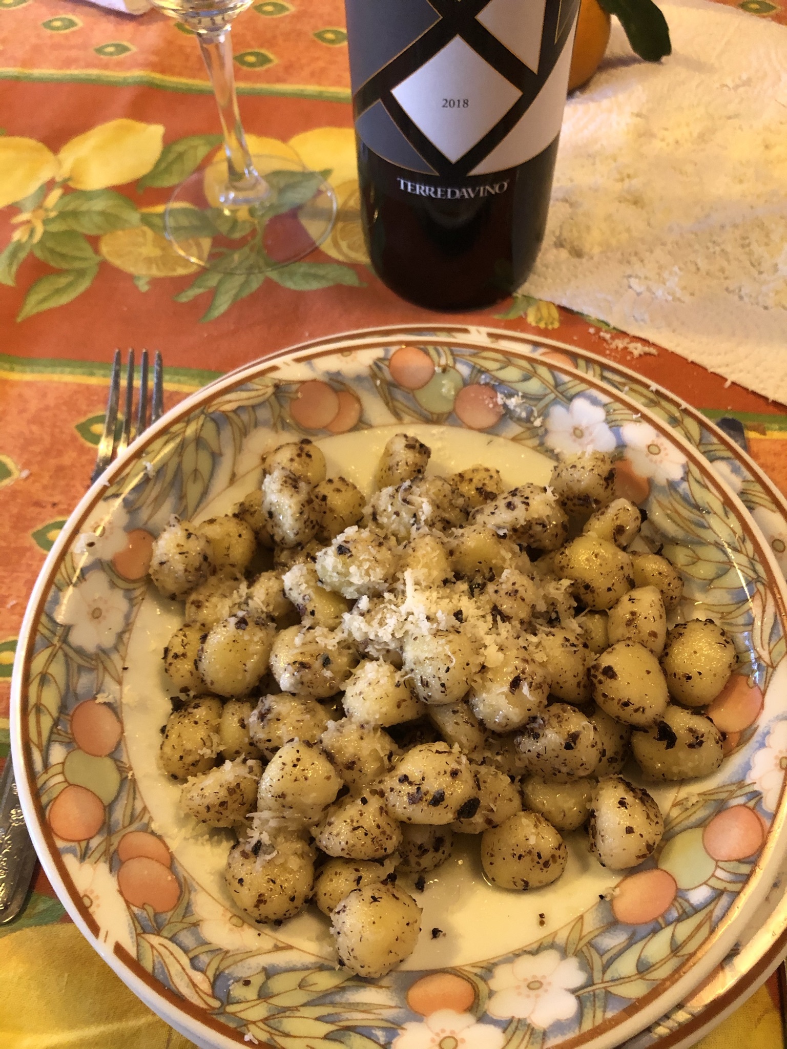 Gnocchi con le trombette dei morti